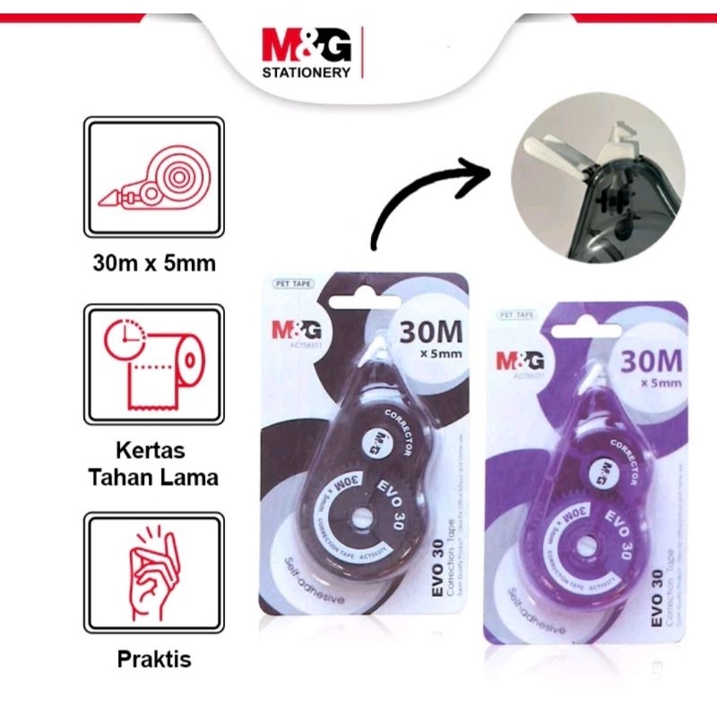 

CORRECTION TAPE M&G | TIP EX KERTAS | STIPO KERTAS 30M X 5MM