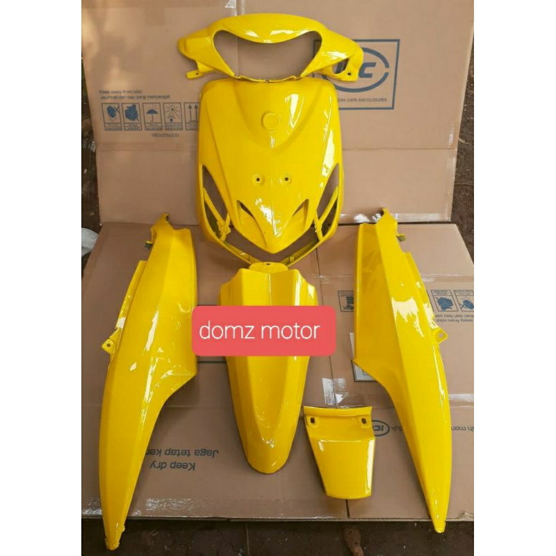 cover full body halus yamaha mio smile warna kuning