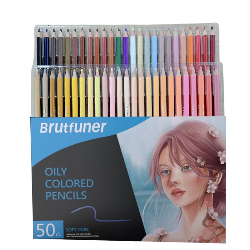 

tyvf Brutfuner Orinal Pensil Warna Lembut Skin Tone Soft Core 26cl/50cl/72cl