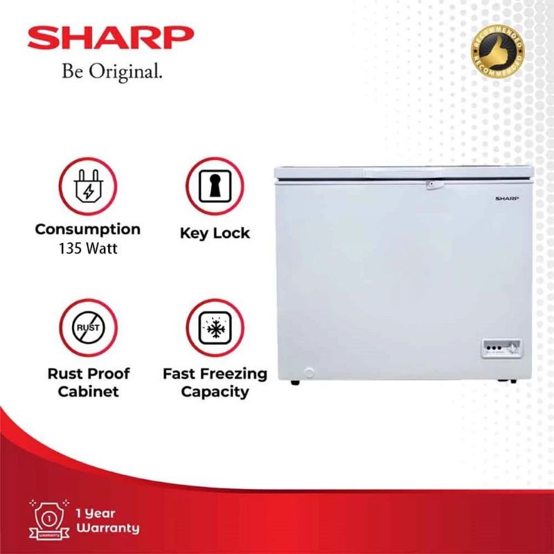Chest Freezer Box SHARP 300 Liter FRV-310X / 310