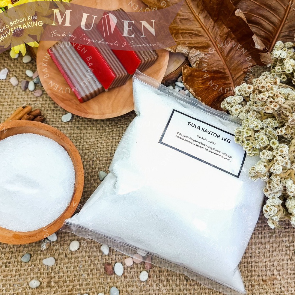 

Cuci gudang GULA KASTOR CASTER SUGAR 1 Kg CASTOR POWDER BUTIR HALUS