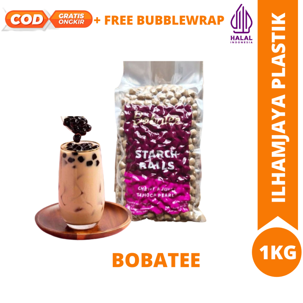 

Bobatee tapioca pearl 1kg / topping boba / bubble drink / topping minuman / bobba