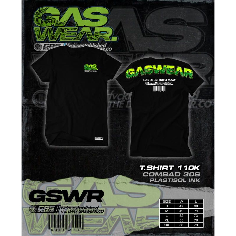 KAOS GASWEAR / GASWEAR  / KAOS MOTOR / CB / GL / MEGAPRO / TIGER / HEREX/ HONDA