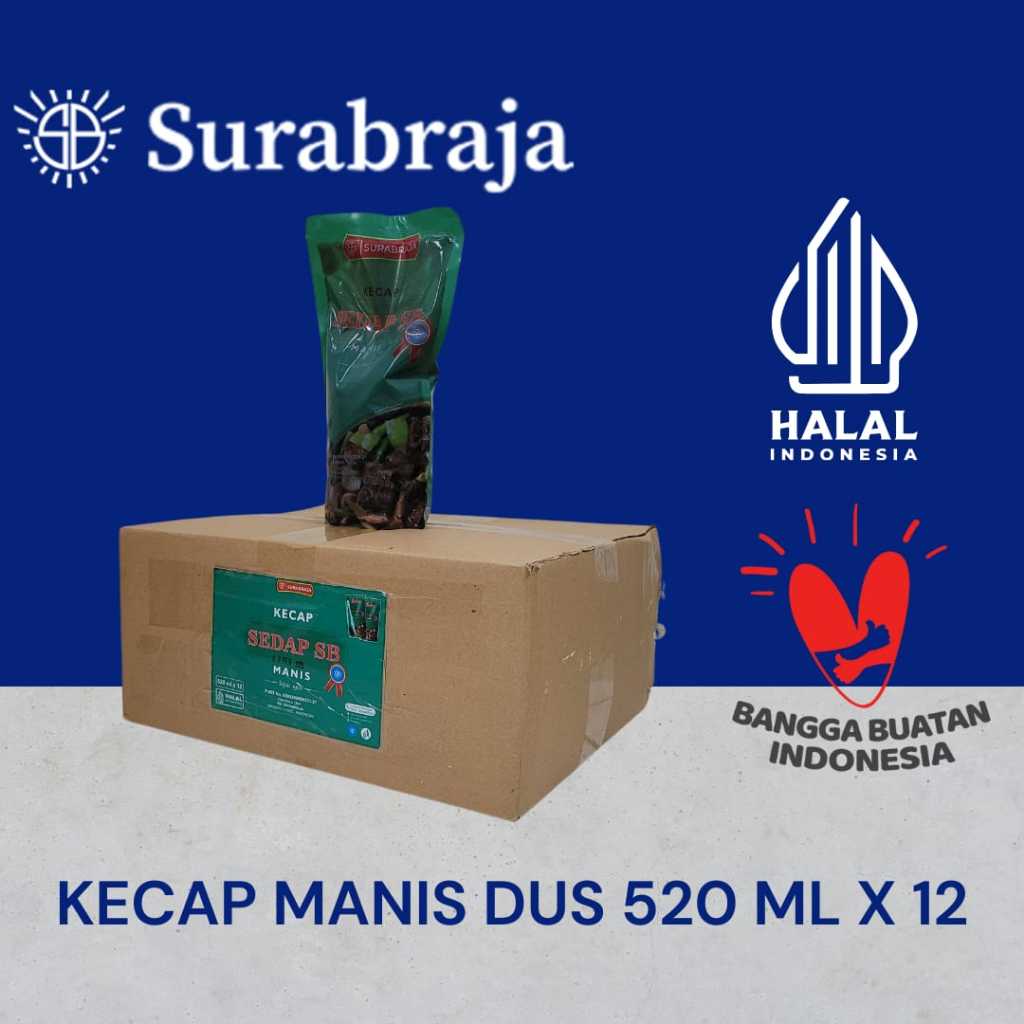 

KECAP MANIS SEDAP SB POUCH DUS 520 ML x 12