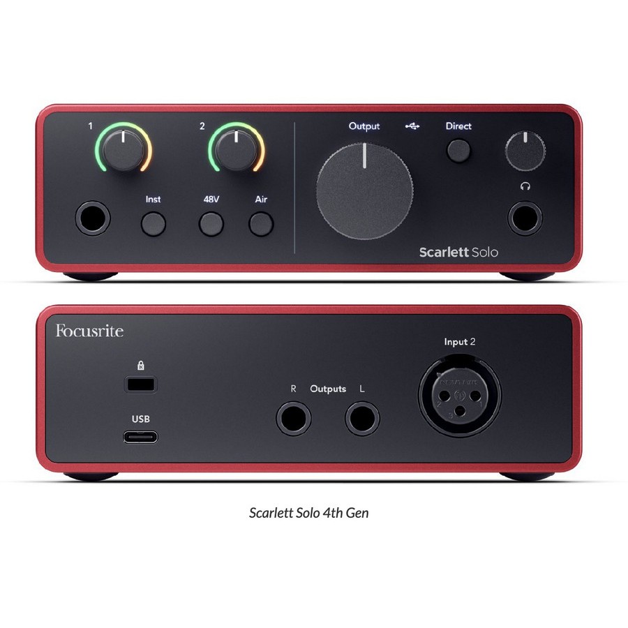 Focusrite Scarlett SOLO 4rd Gen – USB Audio Interface