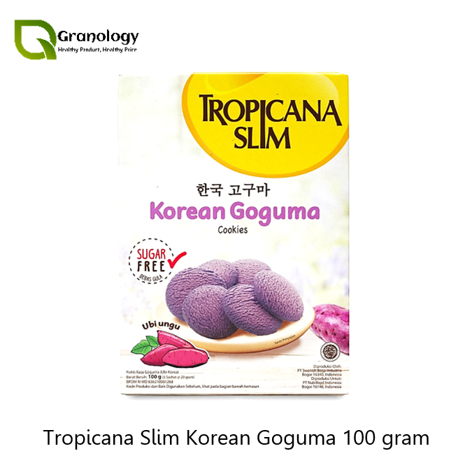 

Tropicana Slim Korean Goguma Cookies Sugar Free 1 Box 5 Sachet