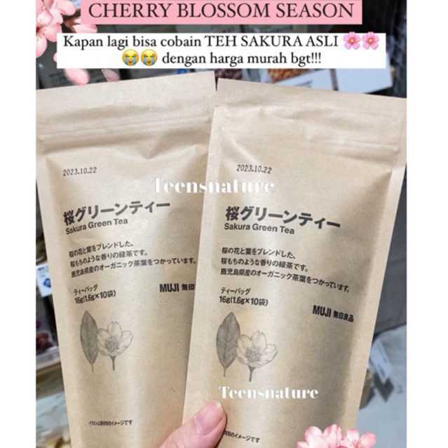 

MUJI SAKURA GREEN TEA (Japan)