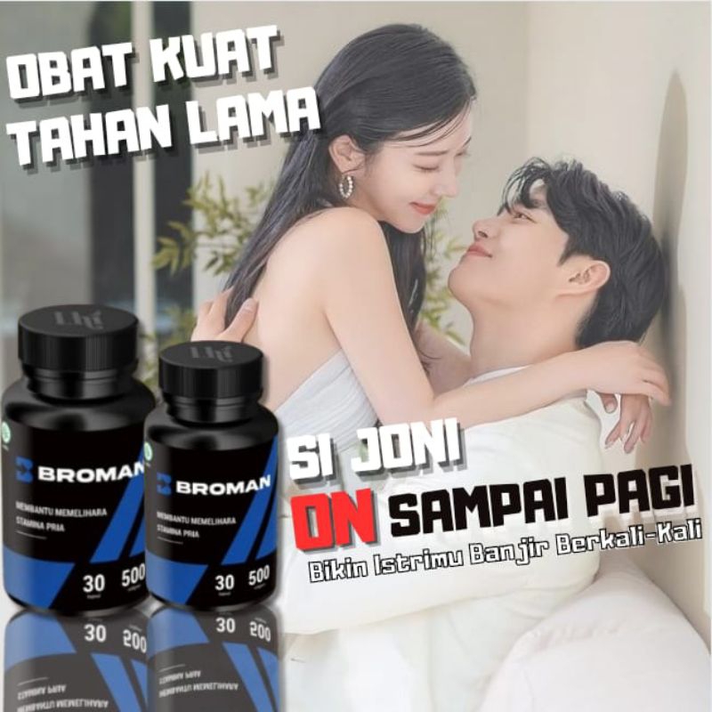 BROMAN Obat Kuat Pria Tahan Lama Sex - Obat Penambah Stamina Pria Terbaik 100% Original