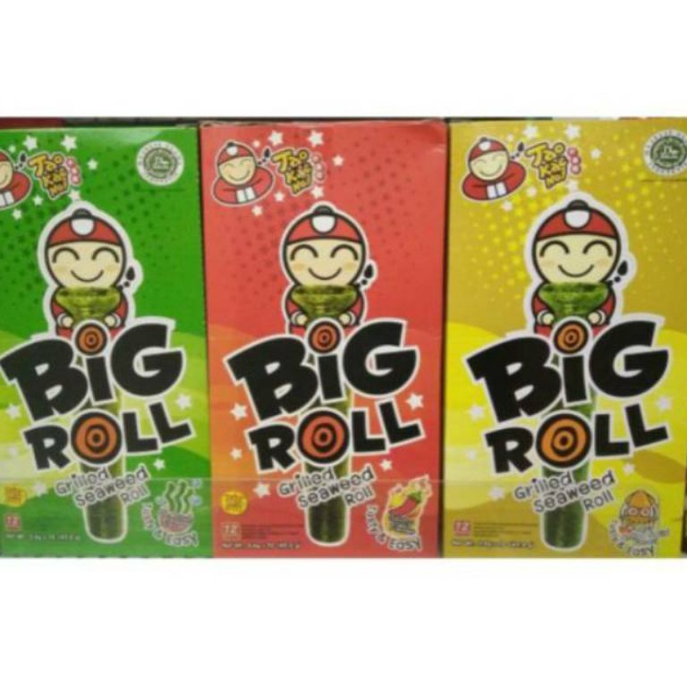 

NEW Tao Kae Noi Grilled Seaweed Big Roll 36g box isi 12