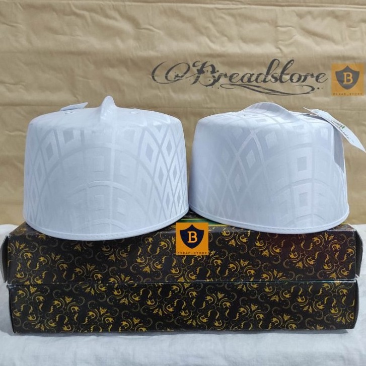 PROMO ALE MURAH  PECI PRIA MODEL TERBARU PECI TURKI SONGKOK KOPIAH MALAYSIA ASAGOFAH PUTIH MOTIF BIS