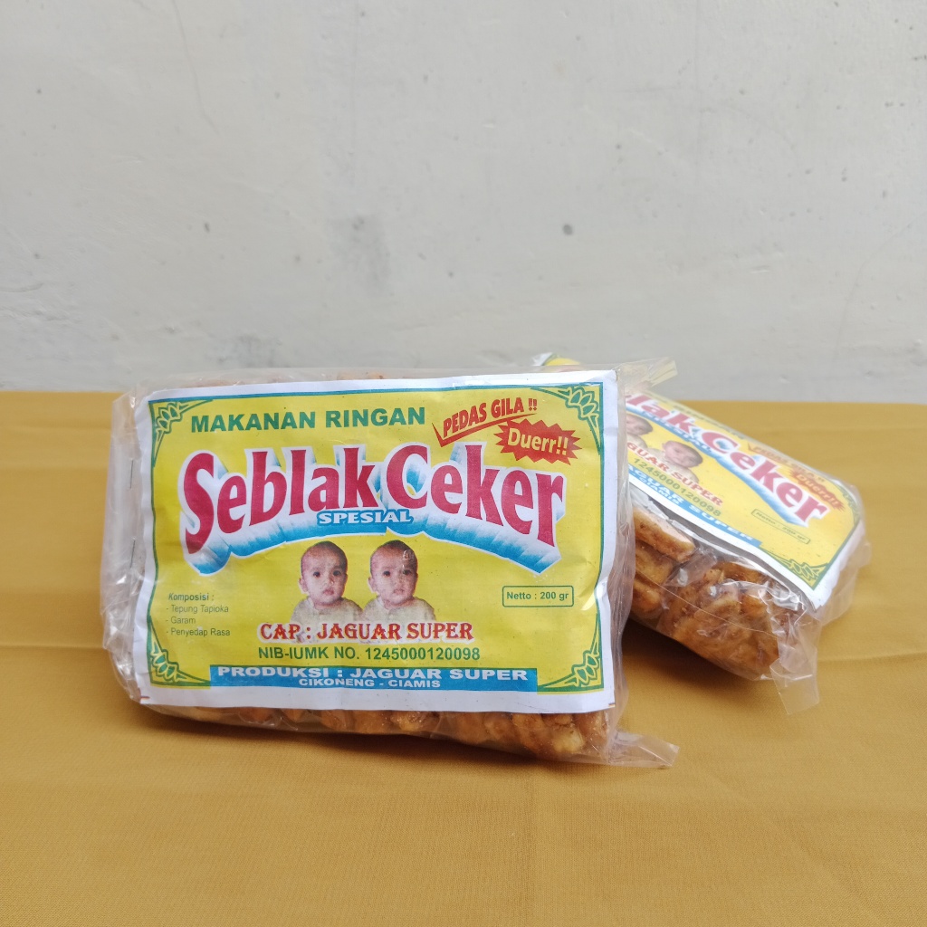 

Cemilan Pedas | Seblak Ceker Cap. JAGUAR SUPER | kemasan Pack [isi 20 pcs mini]
