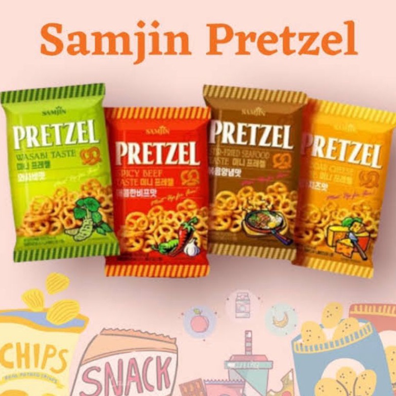 

SUPER DISKON Samjin pretzelsamjin snackpretzel seafoodpretzel cheesepretzel wasabipretzel spicy beefpretzel samjin