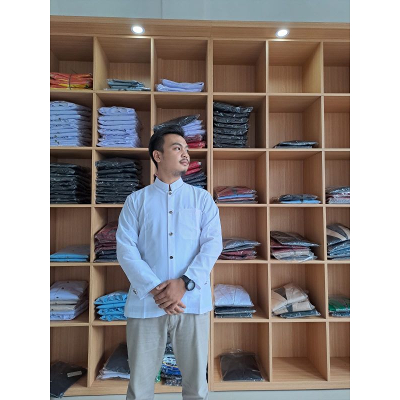 Jasko Warna Putih Baju Koko Murah Berkualitas Jasko Polos