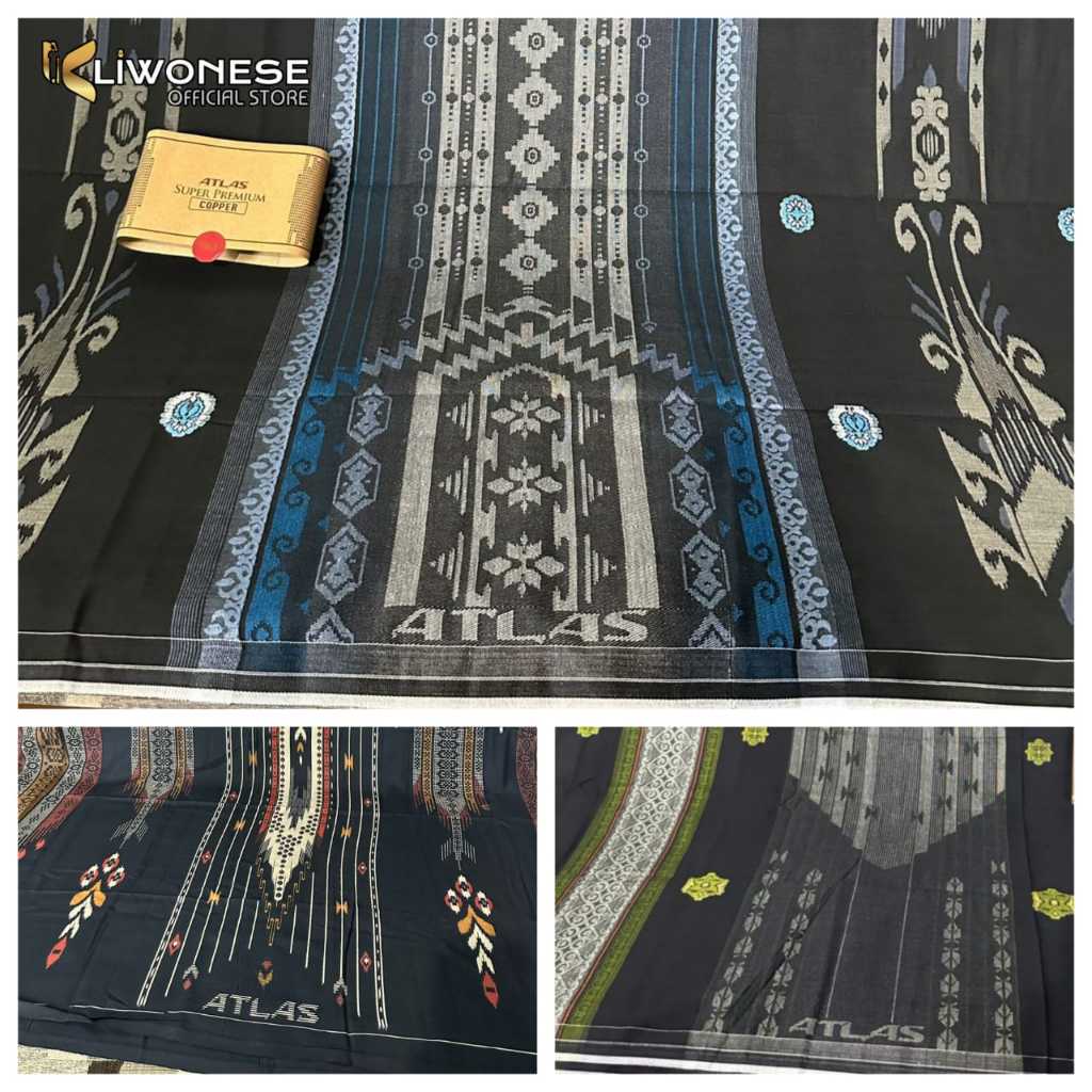 Sarung Atlas Suprem 965 ( 960 B153-B180 c) Copper Afkir Super Premium Songket Jacquard C89