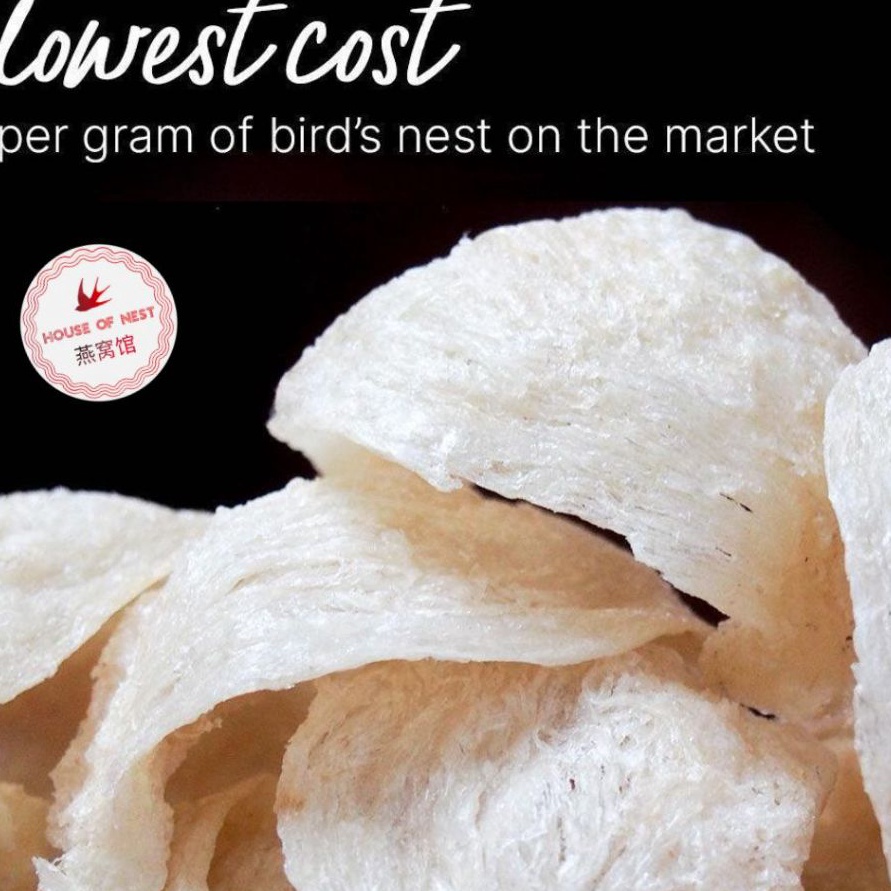 

MEGA SALE Sarang Burung Walet BERSIH tipe MANGKOK grade 25A BIRD NEST HoN YENWO YANWO