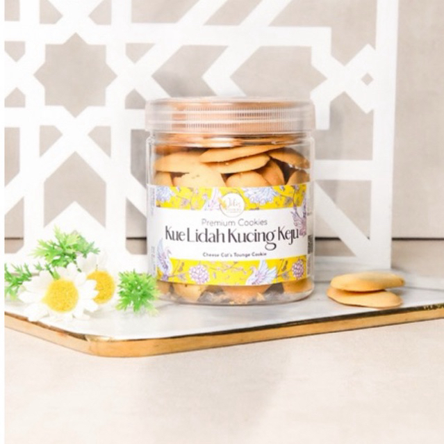 

Kue Lidah Kucing Keju 200gr Toples - Delis Cookies