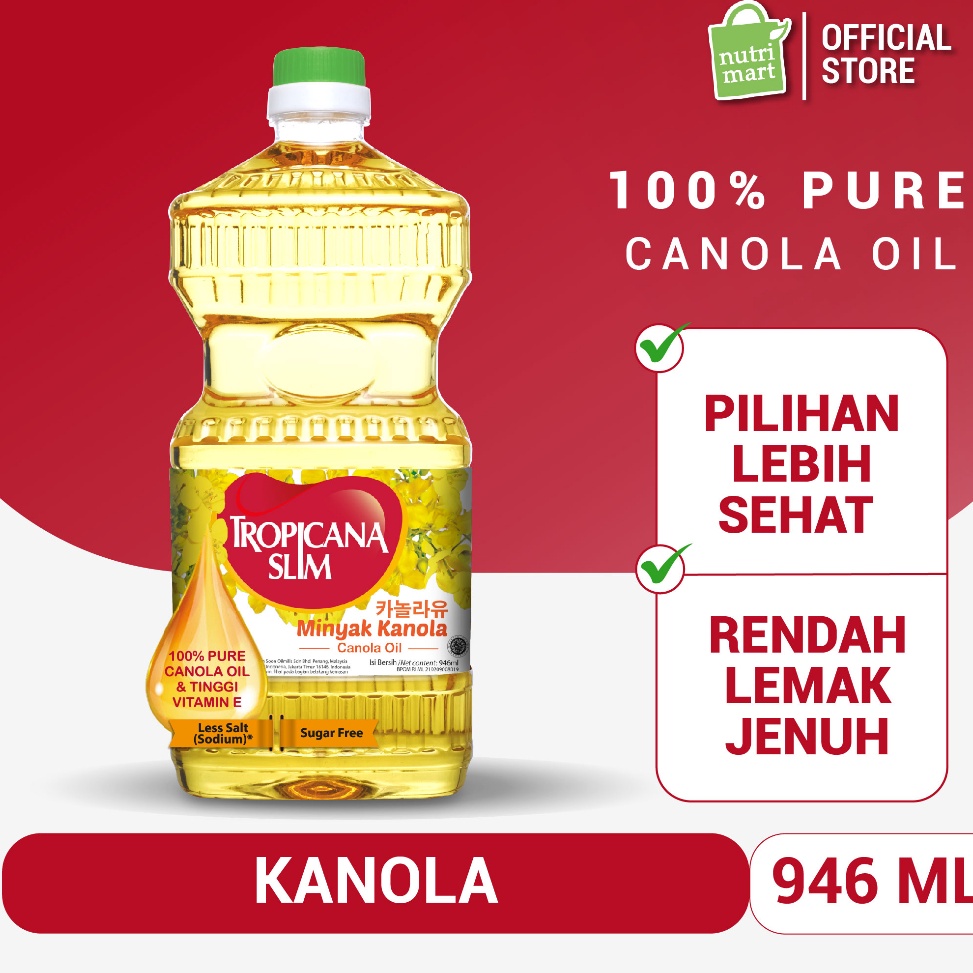 

READY STOK Tropicana Slim Minyak Kanola 946ml 1 Pure Canola Oil
