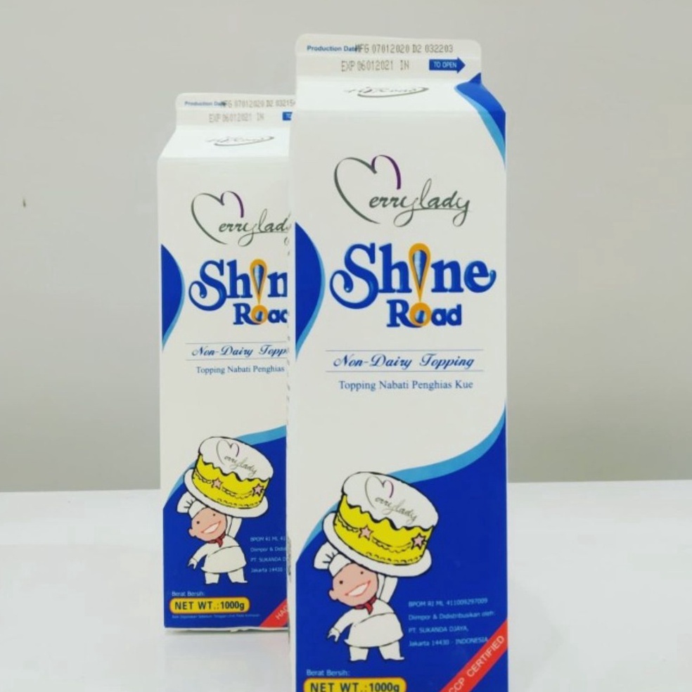 

GROSIR Shine Road Non Dairy Whipping Cream 1 Liter Whipping Gosend Grab