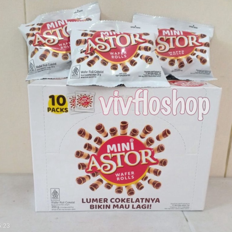 

DISKON Mini Astor wafer rolls Astor Mini Coklat mayora Box isi 1
