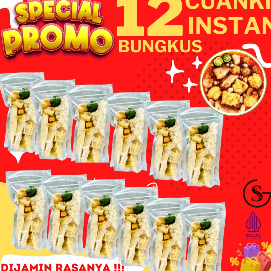

77 12 BUNGKUS CUANKI INSTAN SI PALING HEMAT