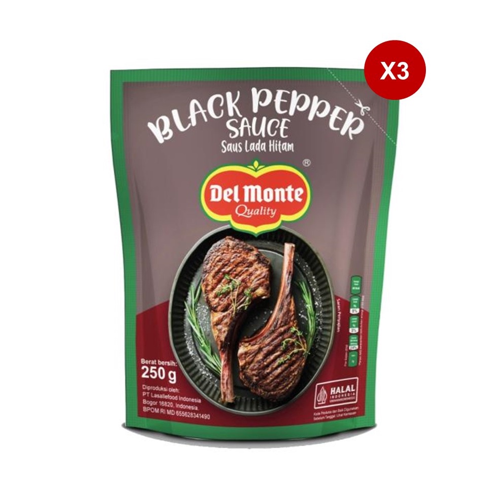 

XPRESS Delmonte Black Pepper 25 gr x3