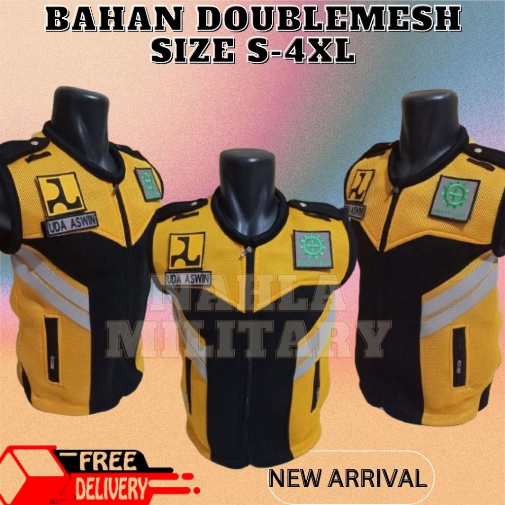 ROMPI PUPR/ROMPI BINA MARGA/ROMPI BINAMARGA SDA-PROYEK/BAHAN DOUBLEMESH TEBAL TERBARU WARNA KUNING K