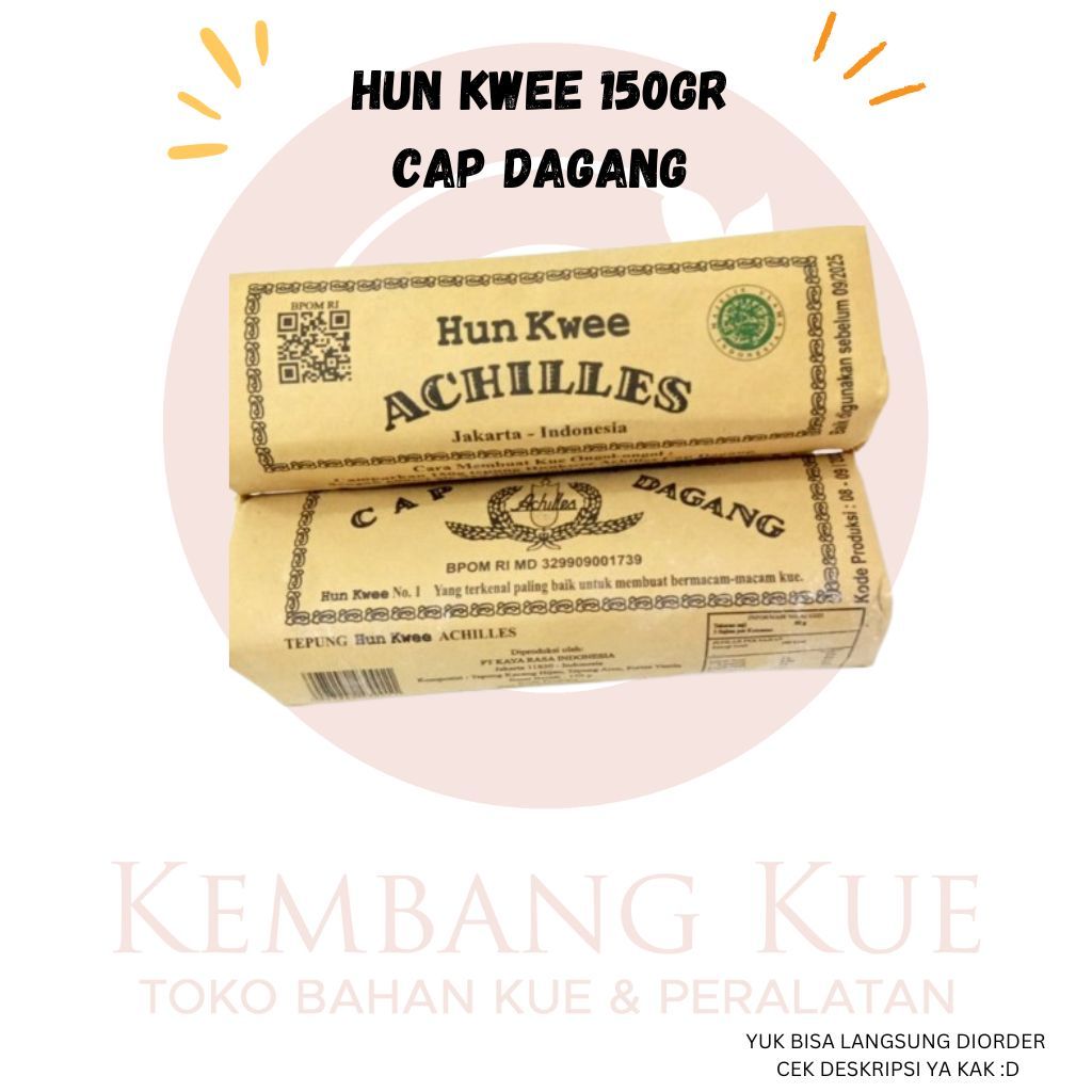 

Hun Kwee Cap Dagang 150gr / jajanan pasar tepung hun kwe