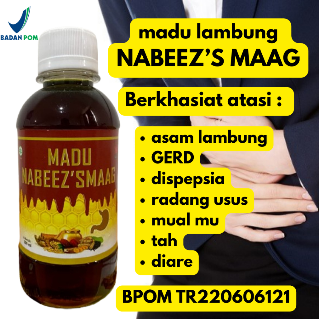 

Madu Nabeez's Maag - solusi gangguan lambung & pencernaan - 280 g