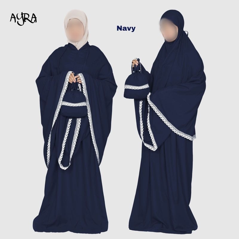 Mukena Dewasa Polos All Size Bahan Poly Micro Rukuh
