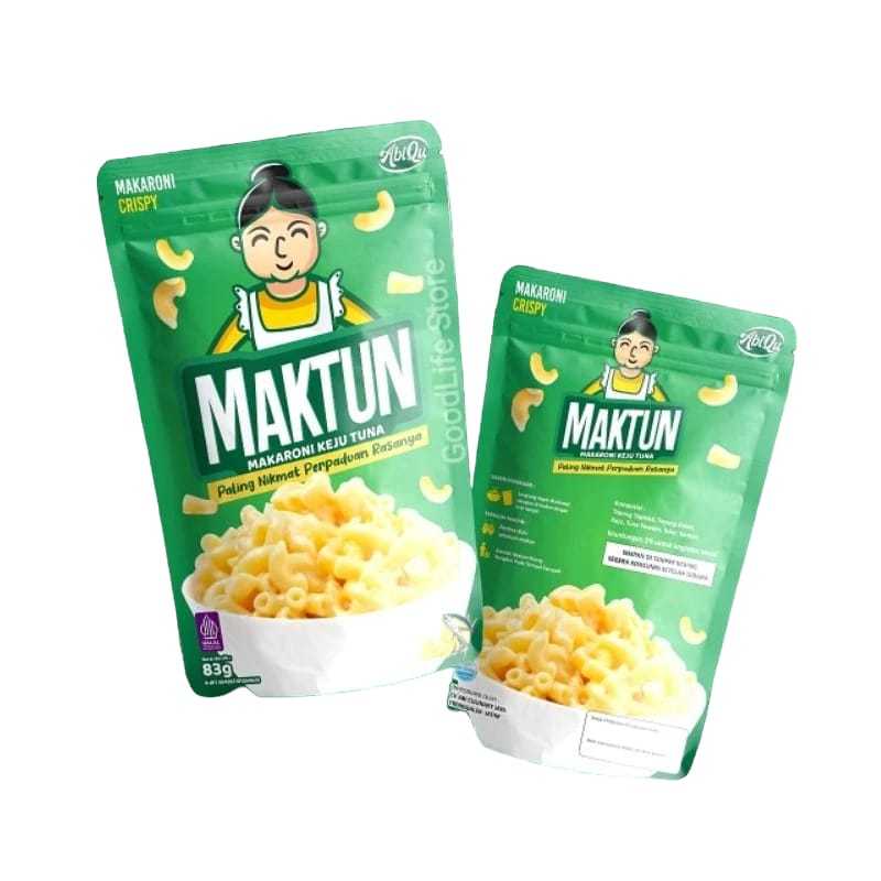 

Abiqu MAKTUN Makaroni Keju Tuna 83gr 1thn+ / Makaroni Crispy Cemilan Sehat NO MSG