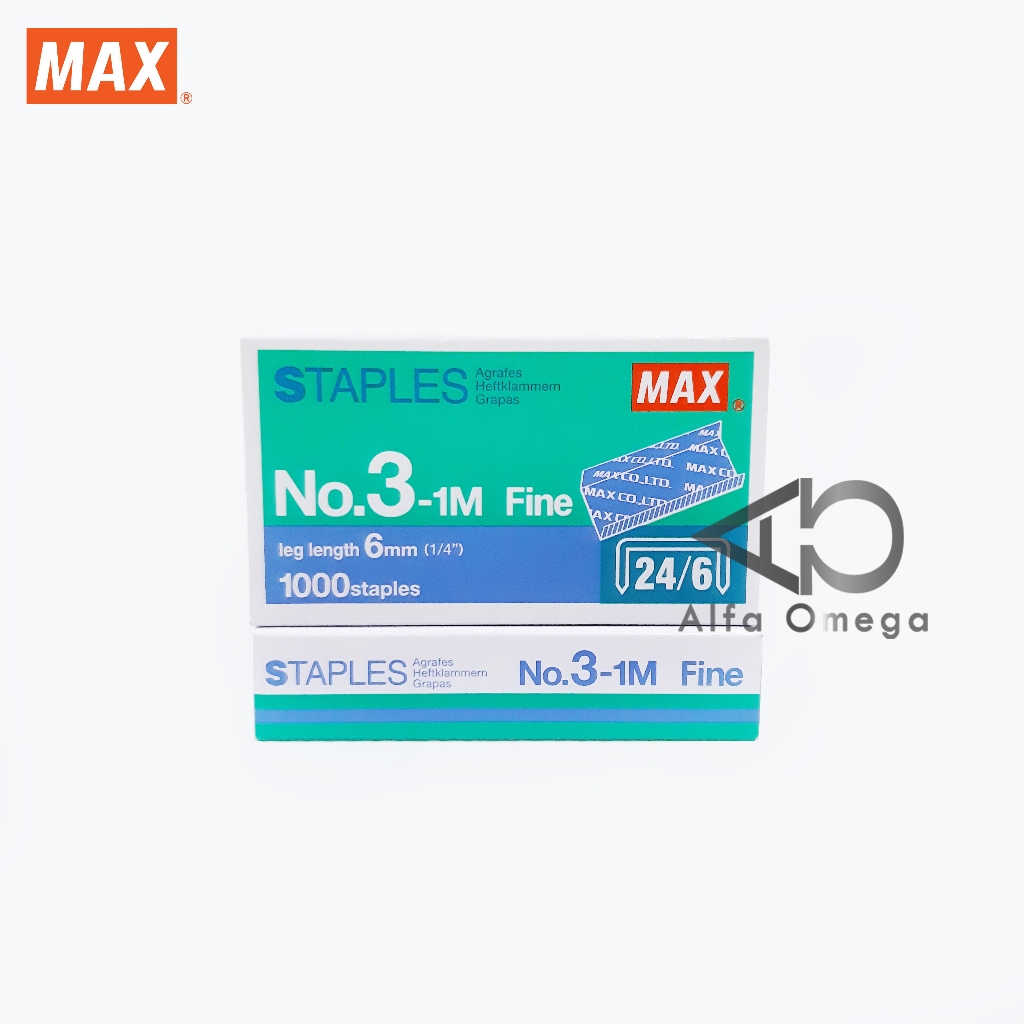 

Isi Staples / Refill Stapler Max Besar No 3-1M 24/6