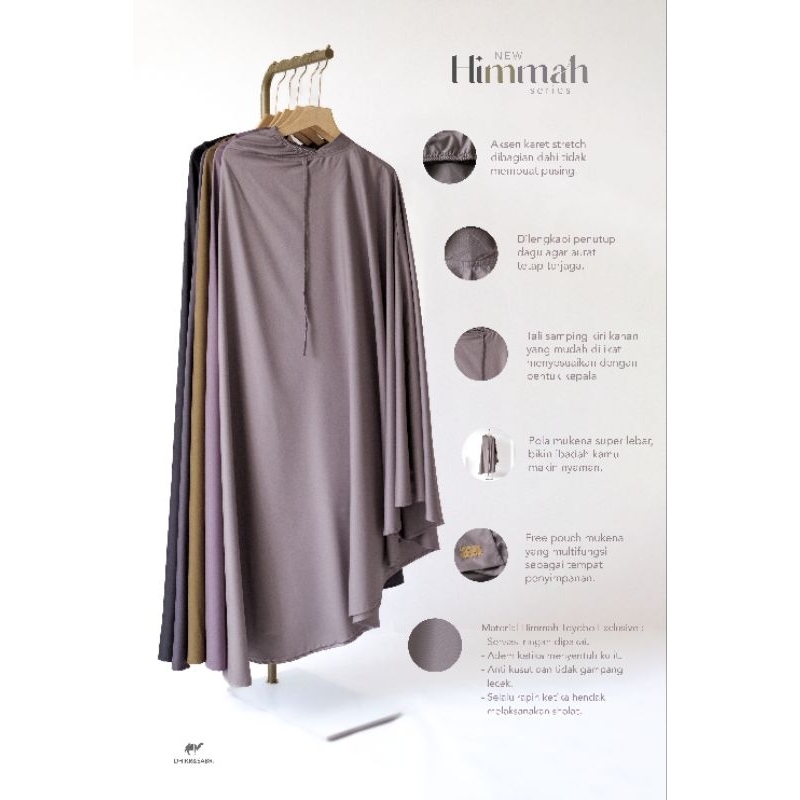 New series Mukena Dhikr&Sabr Himmah series - Mukena Toyobo - Prayer set - Mukena Anak Dewasa