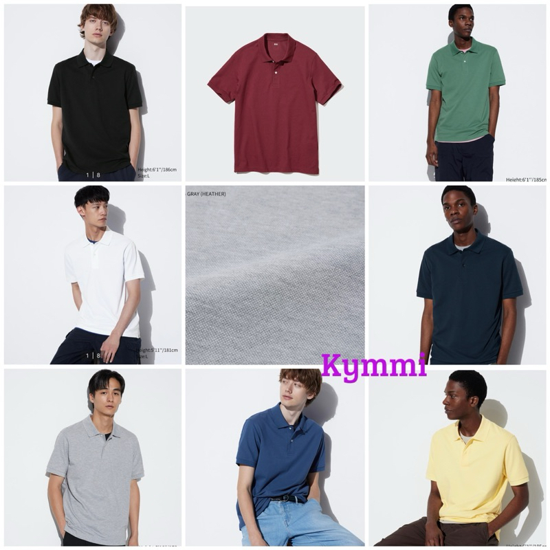 UNIQLO MEN Dry Pique Short Sleeve Polo Shirt