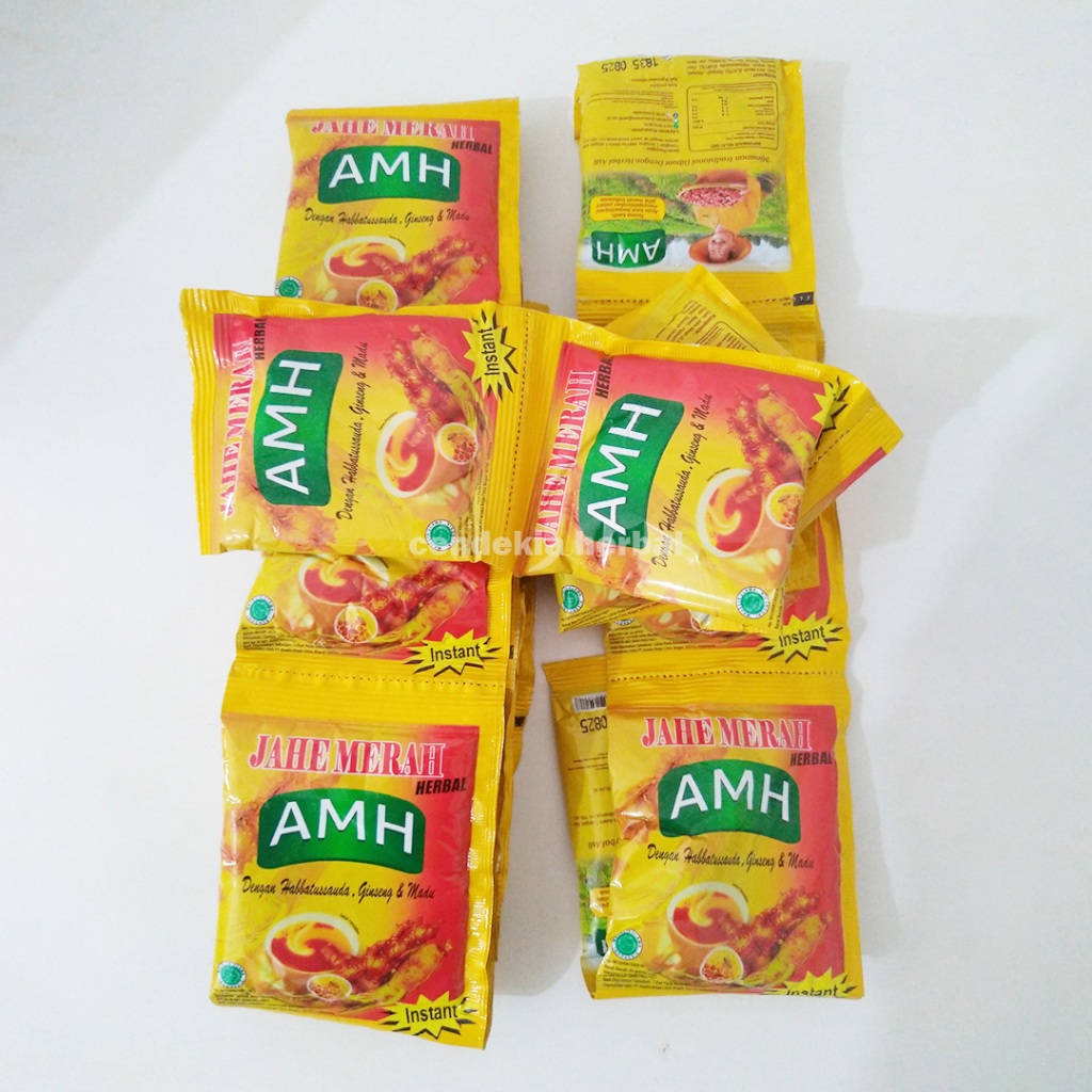 

Jahe Merah Bubuk Super Amanah AMH Renceng / Renteng 10 Sachet Original