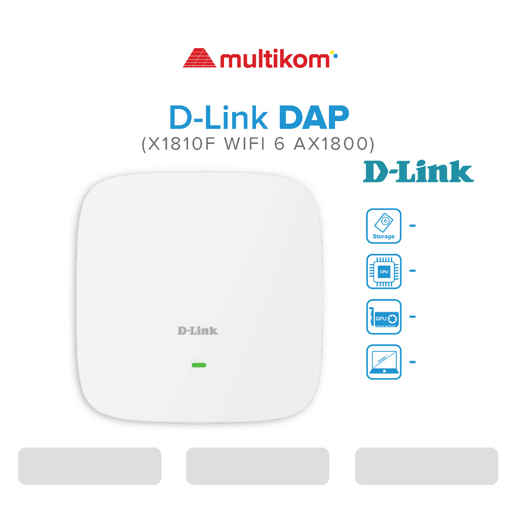 D-Link DAP-X1810F WIFI 6 AX1800 Indoor Access Point