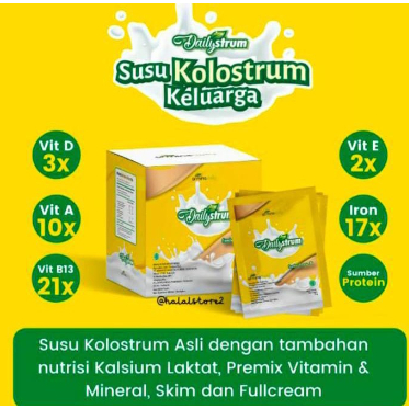 

SUSU KOLOSTRUM DAILY STRUM UNTUK TULANG SENDI DAN SYARAT ORIGINAL