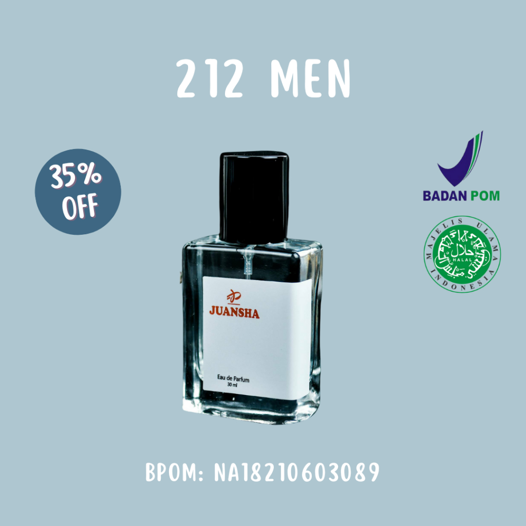 JUANSHA PARFUM 212 MEN | PARFUM 212 MEN | PARFUM MAN | PARFUM BRANDED | PARFUM BEST SELLER |PARFUM E