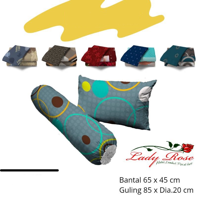 Lady Rose - Sarung Bantal | Sarung Guling Set