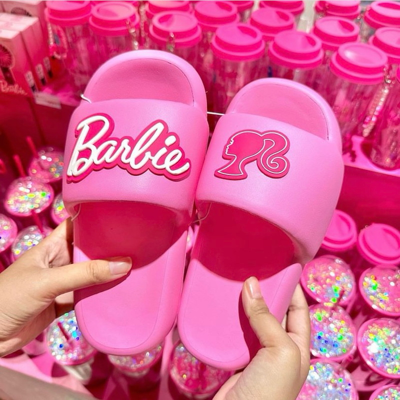 MINISO BARBIE SLIPPERS / women’s slipper / sandal wanita / sandal barbie / sandal miniso / bathroom 