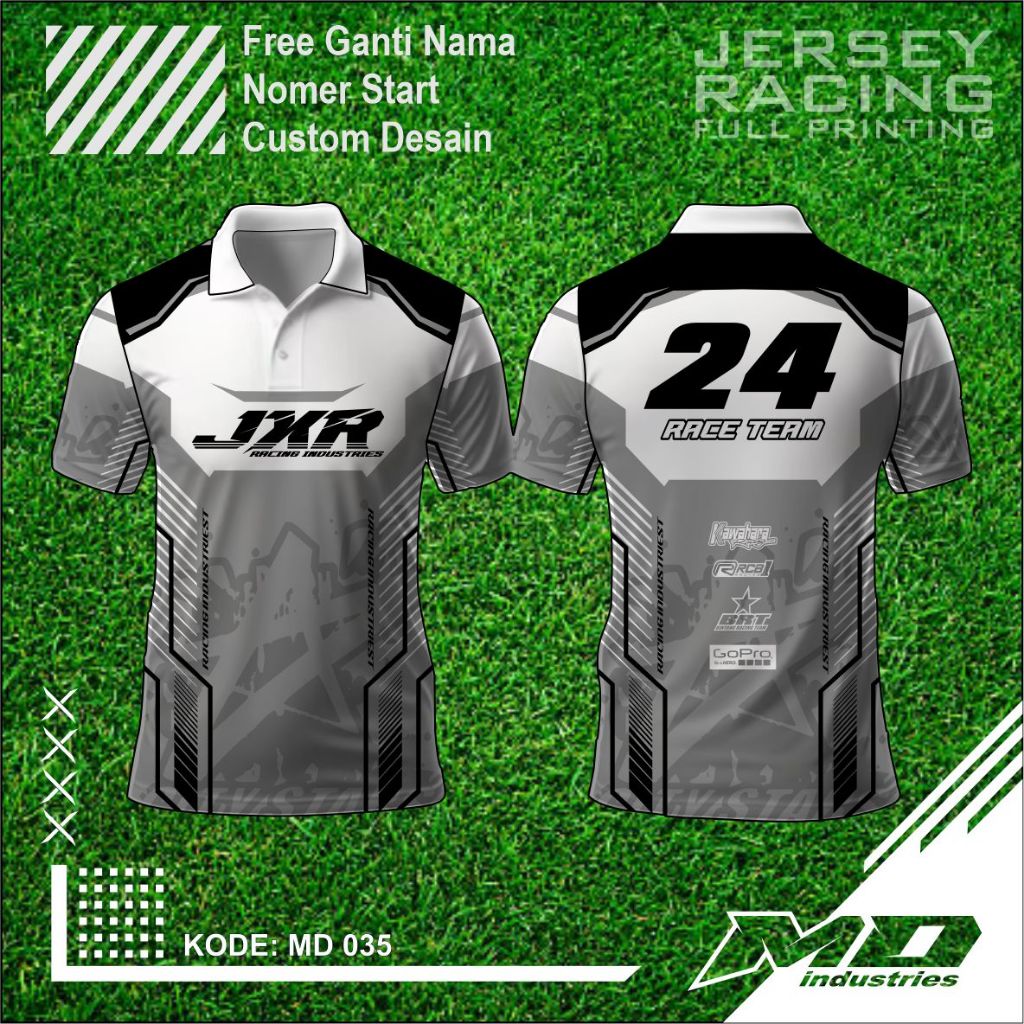 Jersey Balap Desain Keren - Baju Balap Racing Printing - Minimalis