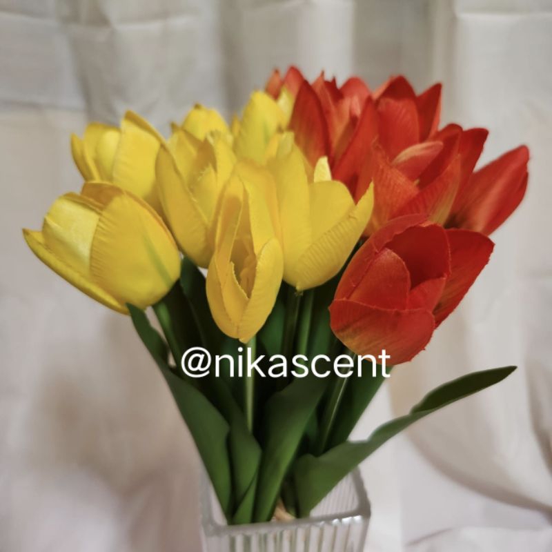 Bunga Tulip Artificial | Bunga Hias Plastik | Bunga Tulip