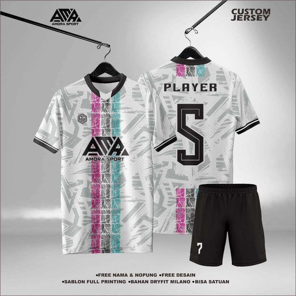 Kaos Futsal Custom Printing / Jersey Bola / Gratis Desain