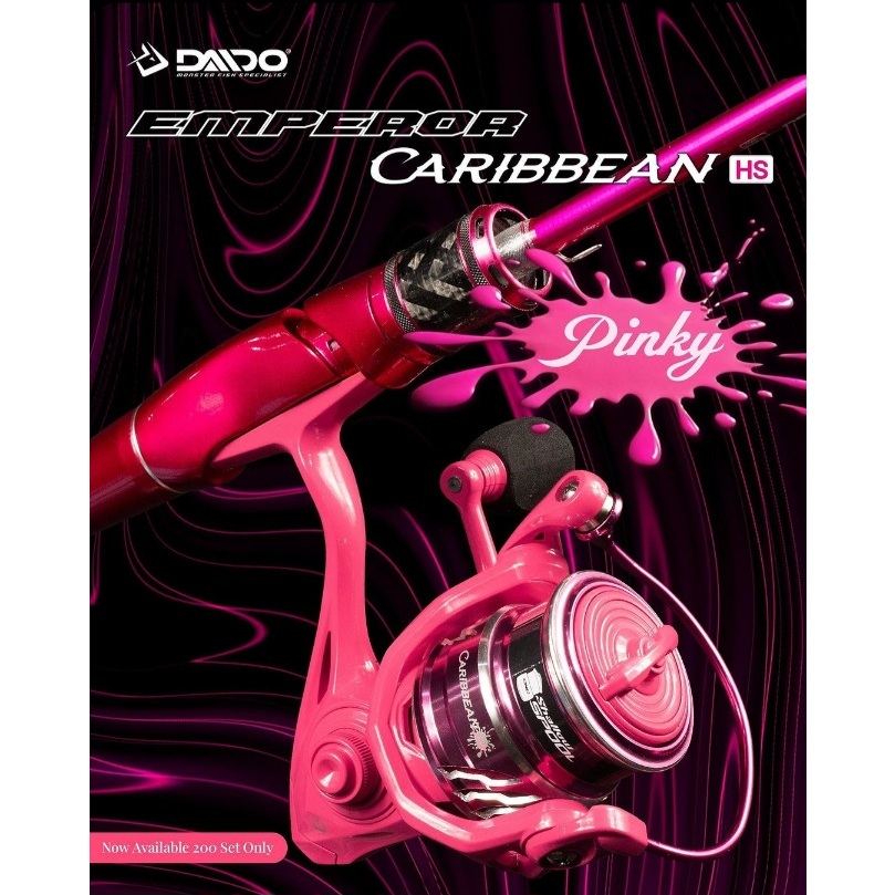 joran daido emperor pinky + reel caribbean 2000HS pinky (1 set)