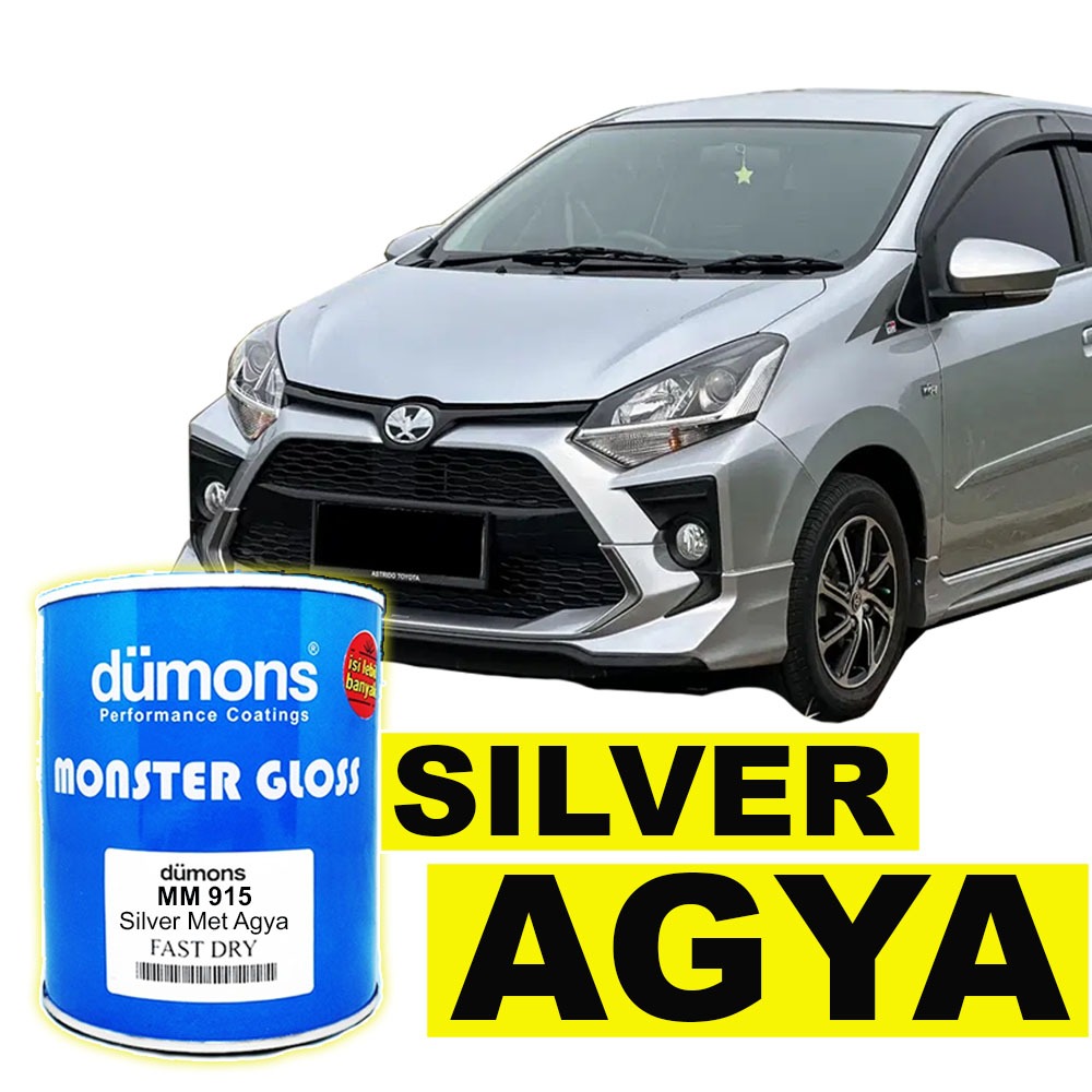 Cat Duco Silver AGYA metalik - Cat Dumons Agya Silver met - Cat NC silver metalik