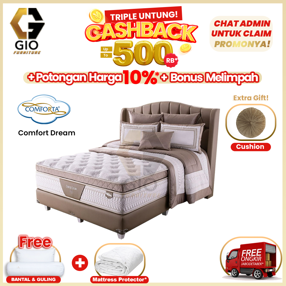 Kasur Comforta Comfort Dream / Comforta Springbed Comfort Dream (Full Set Mattress + Divan + Headboa