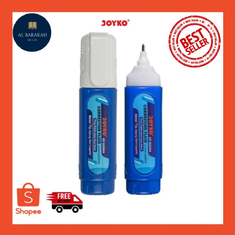 

Correction Fluid Cairan Koreksi Penghapus Cair Joyko CF-S209A Tipe-X joyko / Correction fluid / Penghapus pena