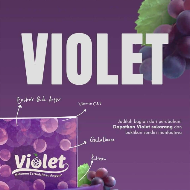 Violet Collagen Drink Original BPOM by PT Basu