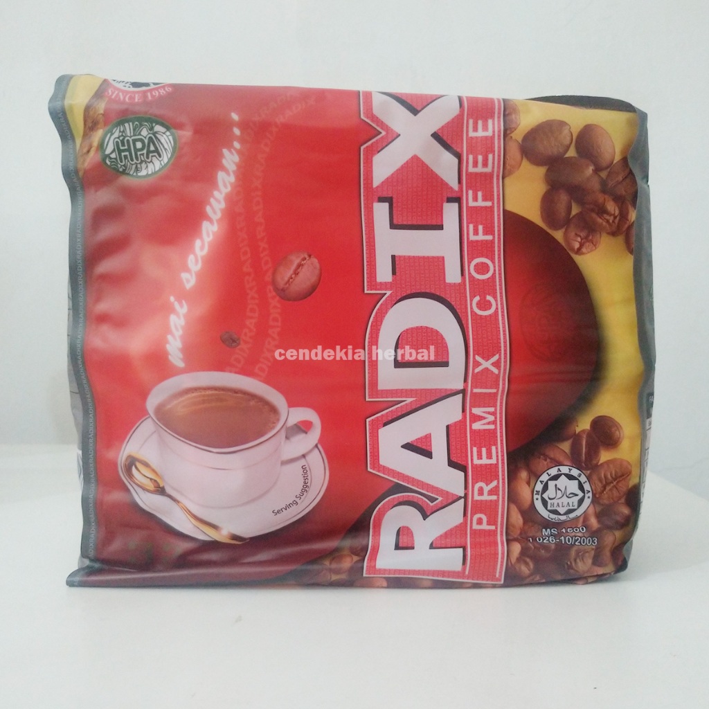 

PROMO!!! Kopi Radix Jumbo HPA 100% Original Malaysia Isi 32 Sachet Kopi Sinergi 7 Herba