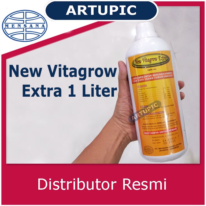 NEW VITAGROW EXTRA 1 liter ATP Vitamin Mineral Pertumbuhan Ayam Unggas