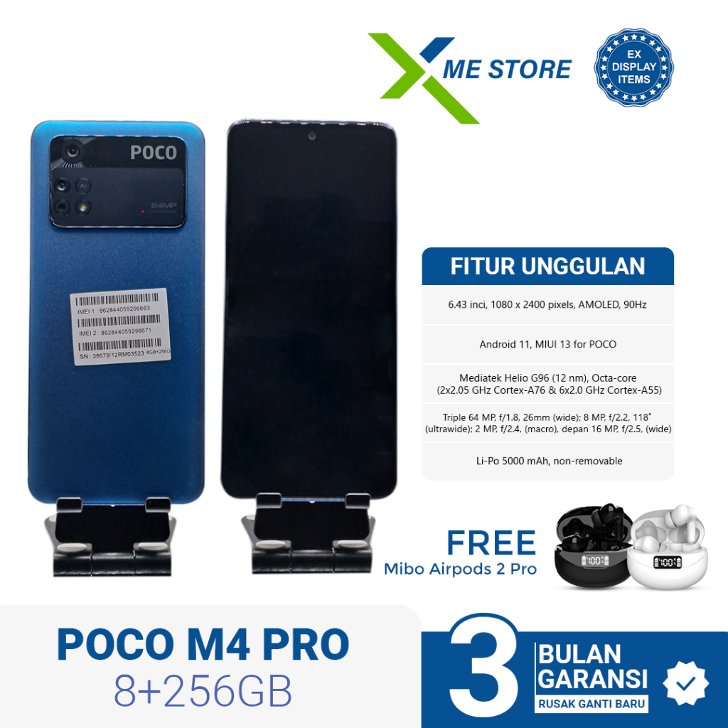 POCO M4 PRO 8/256GB EX DISPLAY / EX DEMO HP ONLY